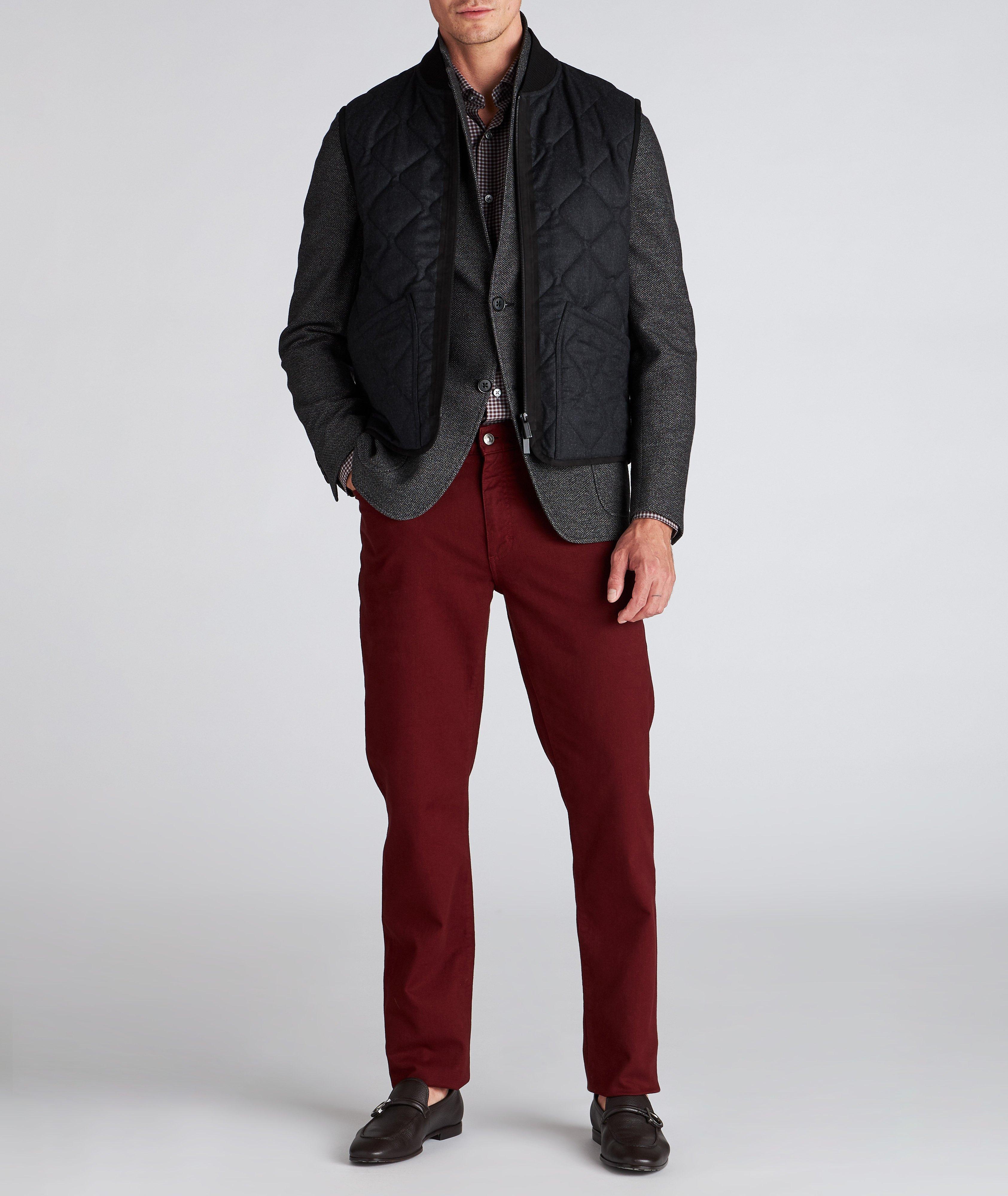 Contemporary-Fit Centoquaranta Twill Cotton Shirt image 4