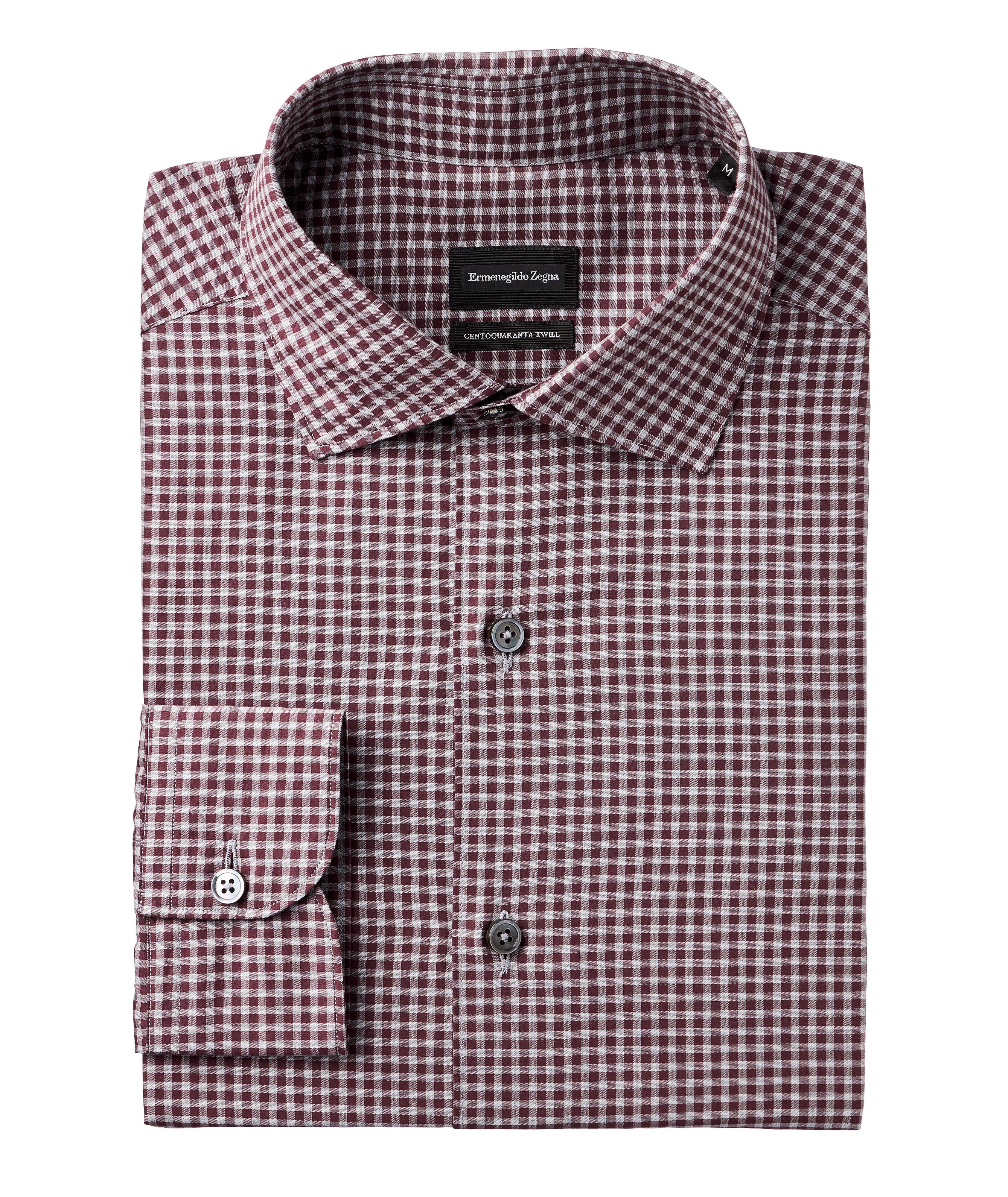 Contemporary-Fit Centoquaranta Twill Cotton Shirt image 0