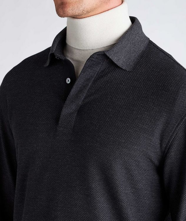 Long-Sleeve Cotton-Wool Polo picture 4