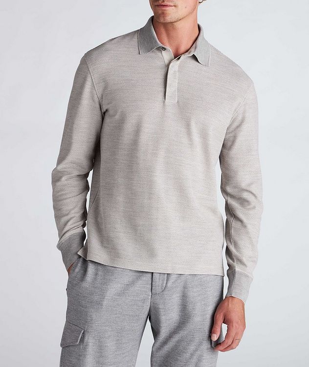 Long-Sleeve Cotton-Wool Polo picture 2