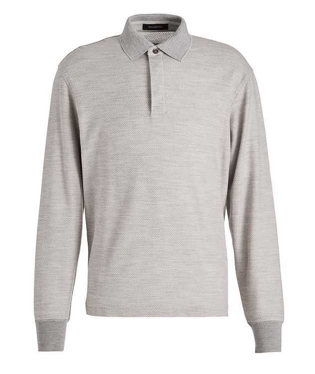 Long-Sleeve Cotton-Wool Polo picture 1