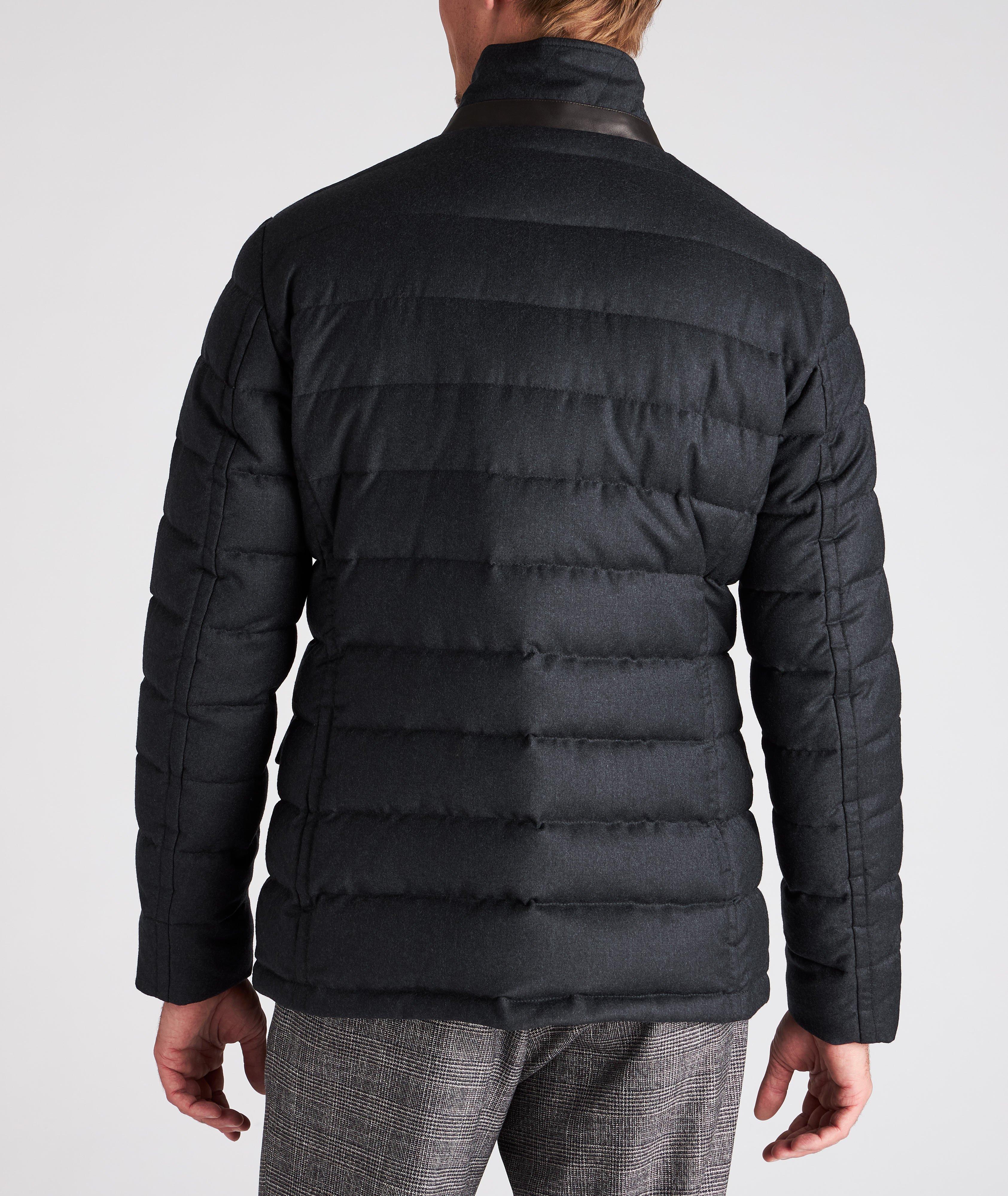 Manteau citadin en laine, cachemire et duvet image 2