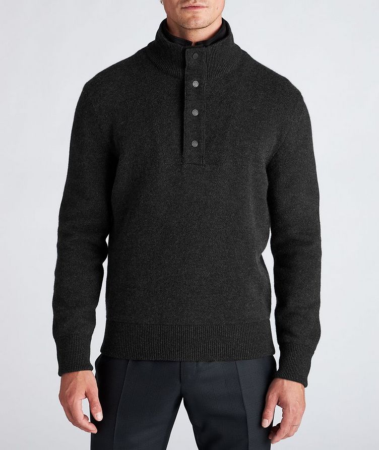 Pure Cashmere Double-Collar Sweater image 1