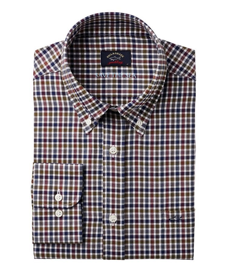 Checked Cotton Sport Shirt image 0