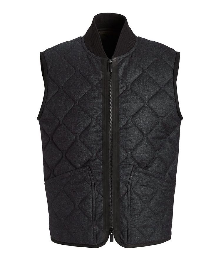 Quilted Flannel Wool Vest image 0