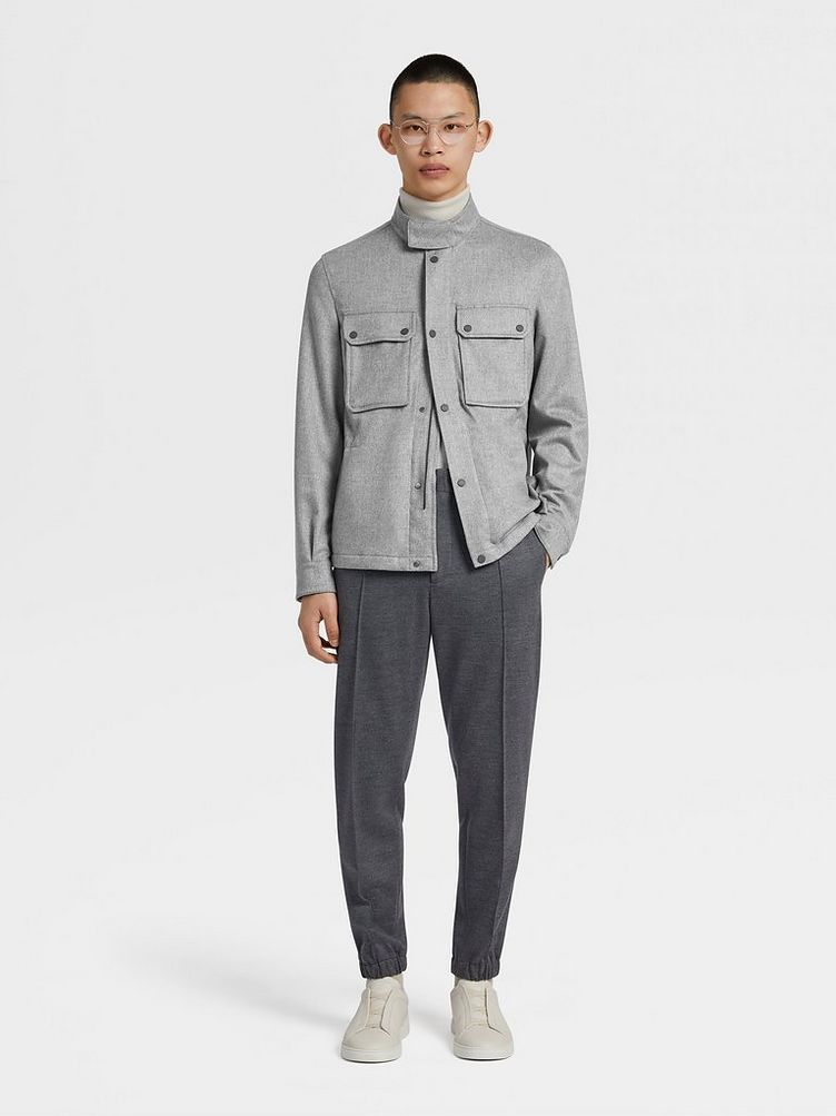 Water-Repellent Cashmere Field Jacket image 4
