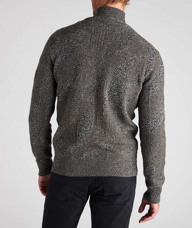 Graphic Jacquard Cashmere Knit Sweater picture 3