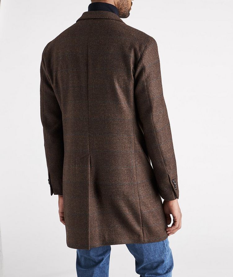 Checked Wool Overcoat image 2