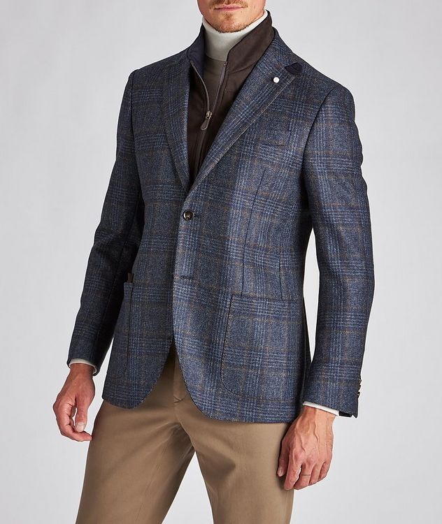 Checked Wool Sports Jacket picture 6