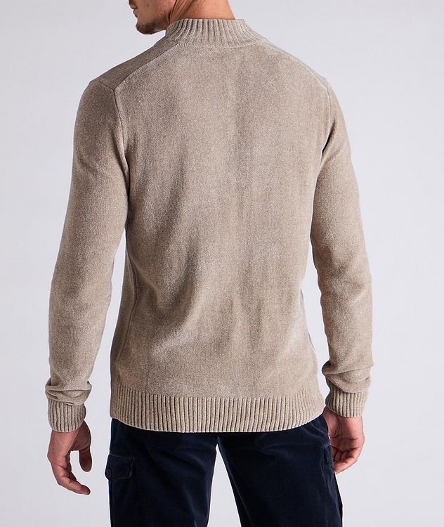 Cotton-Blend Mock Neck Sweater picture 3