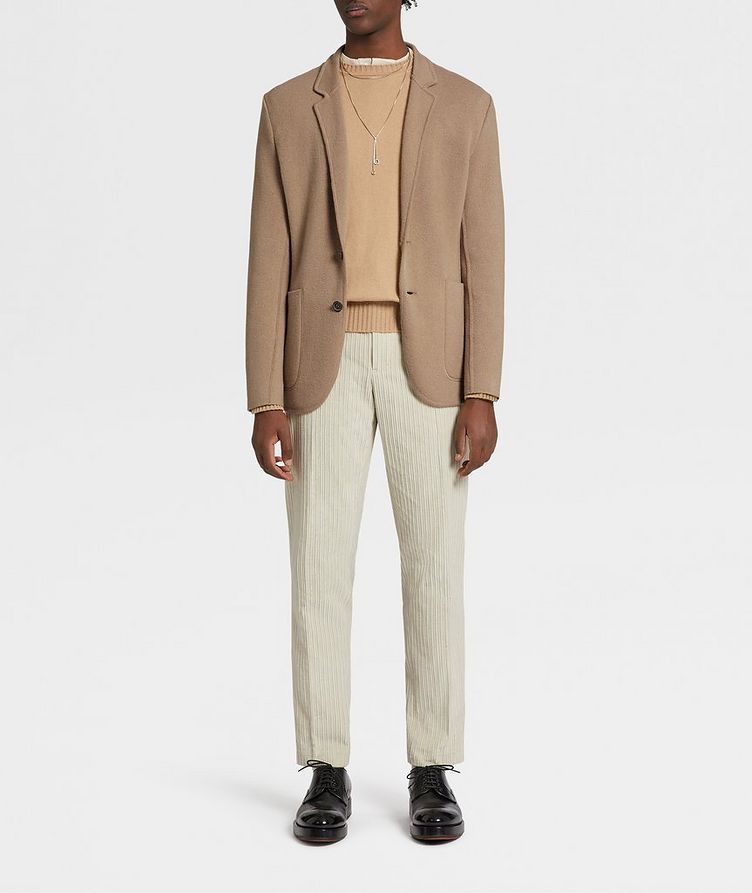 Unconstructed Wool and Cashmere Knit Jacket image 4