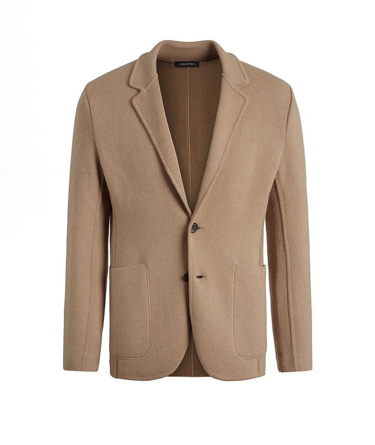 Unconstructed Wool and Cashmere Knit Jacket image 0