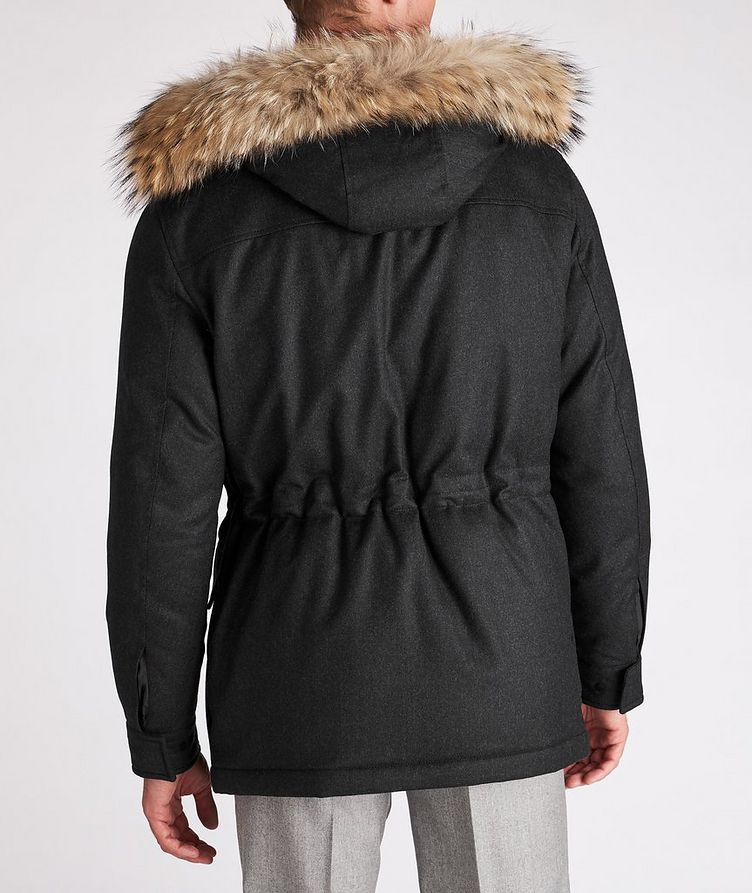 Water-Repellent Wool Flannel Parka image 3