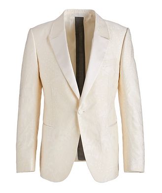 ZEGNA City Jacquard Silk & Wool Tuxedo Jacket