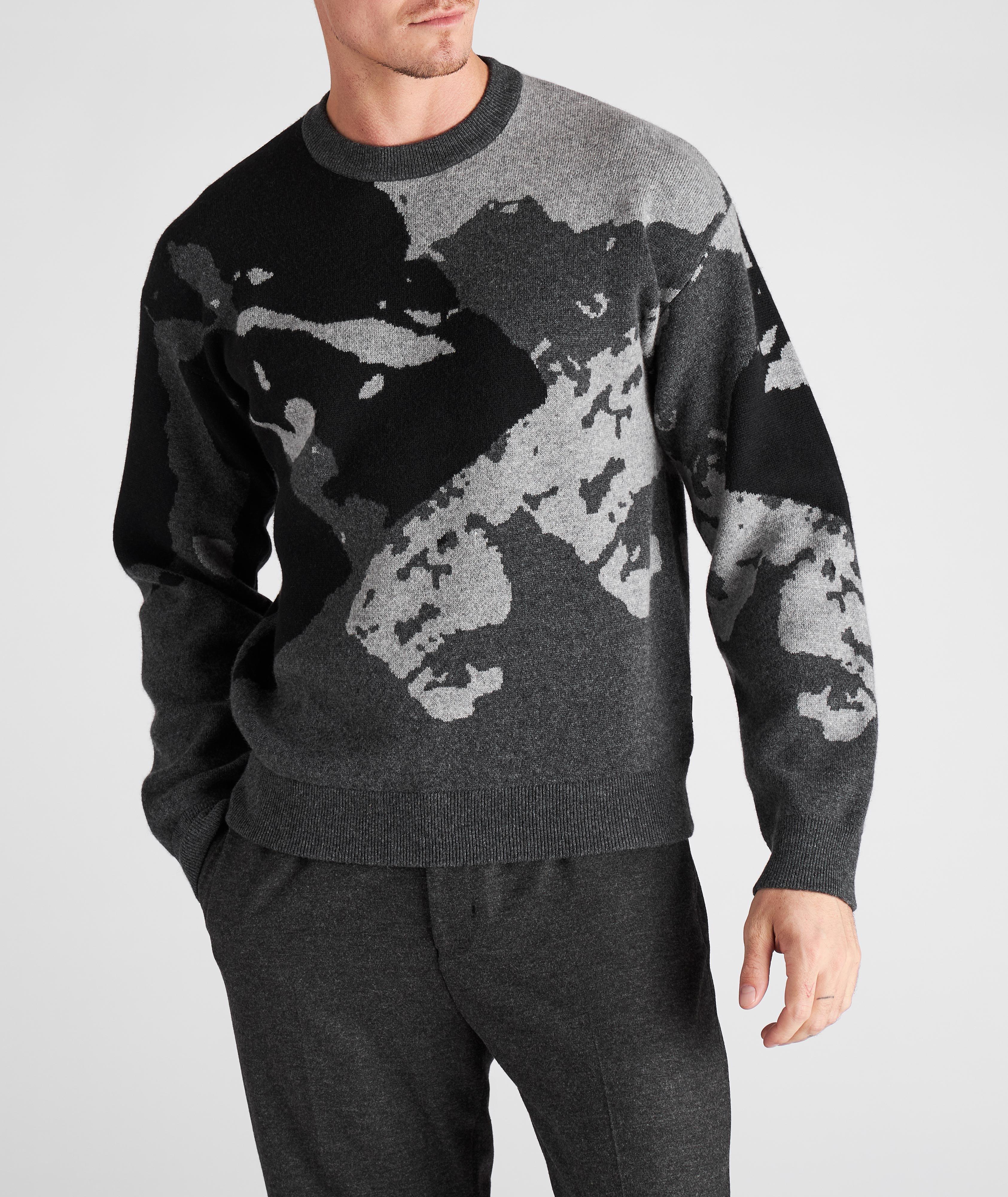 Camouflage Recycled Wool-Cashmere Sweater image 1