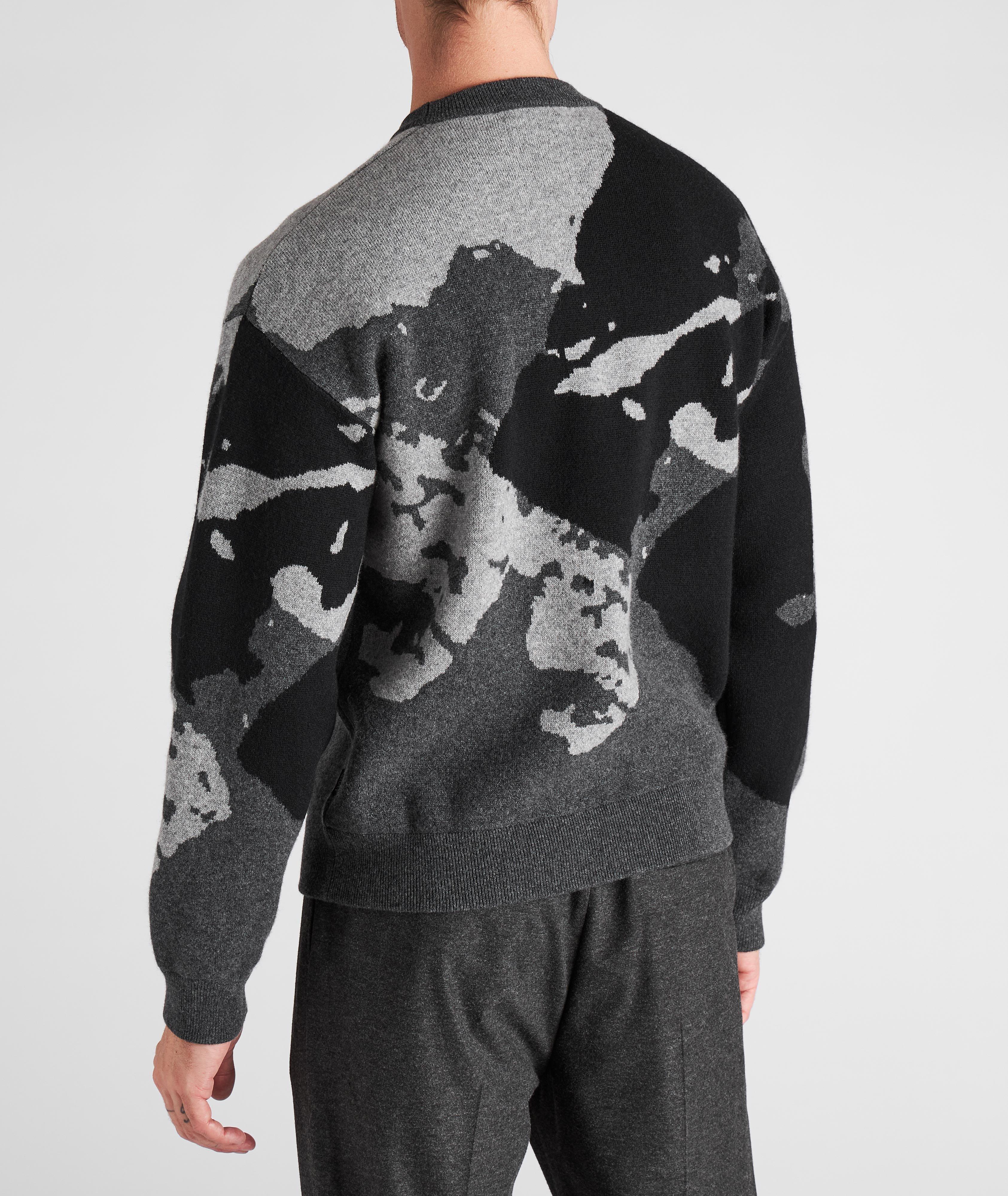 Camouflage Recycled Wool-Cashmere Sweater image 2