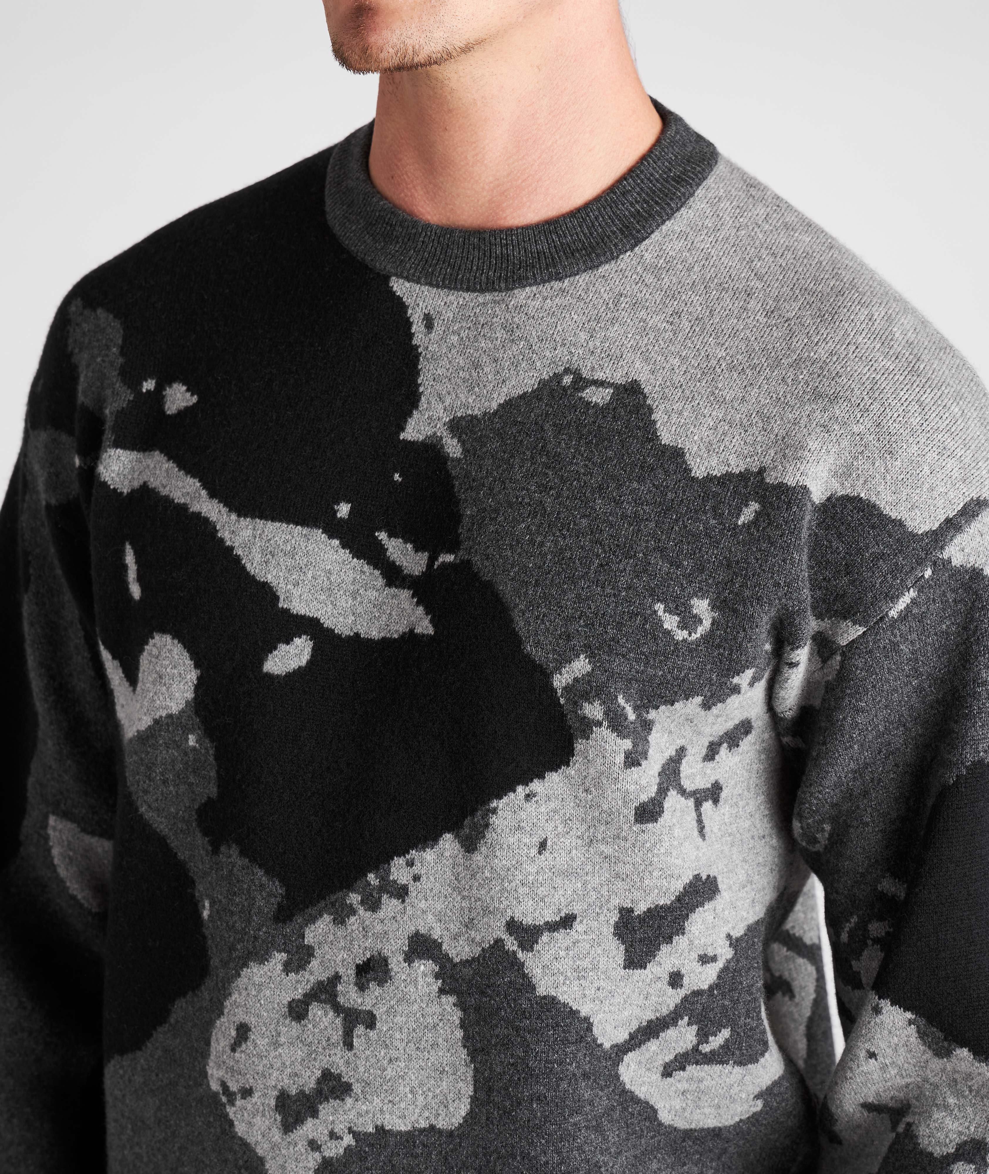 Camouflage Recycled Wool-Cashmere Sweater image 3