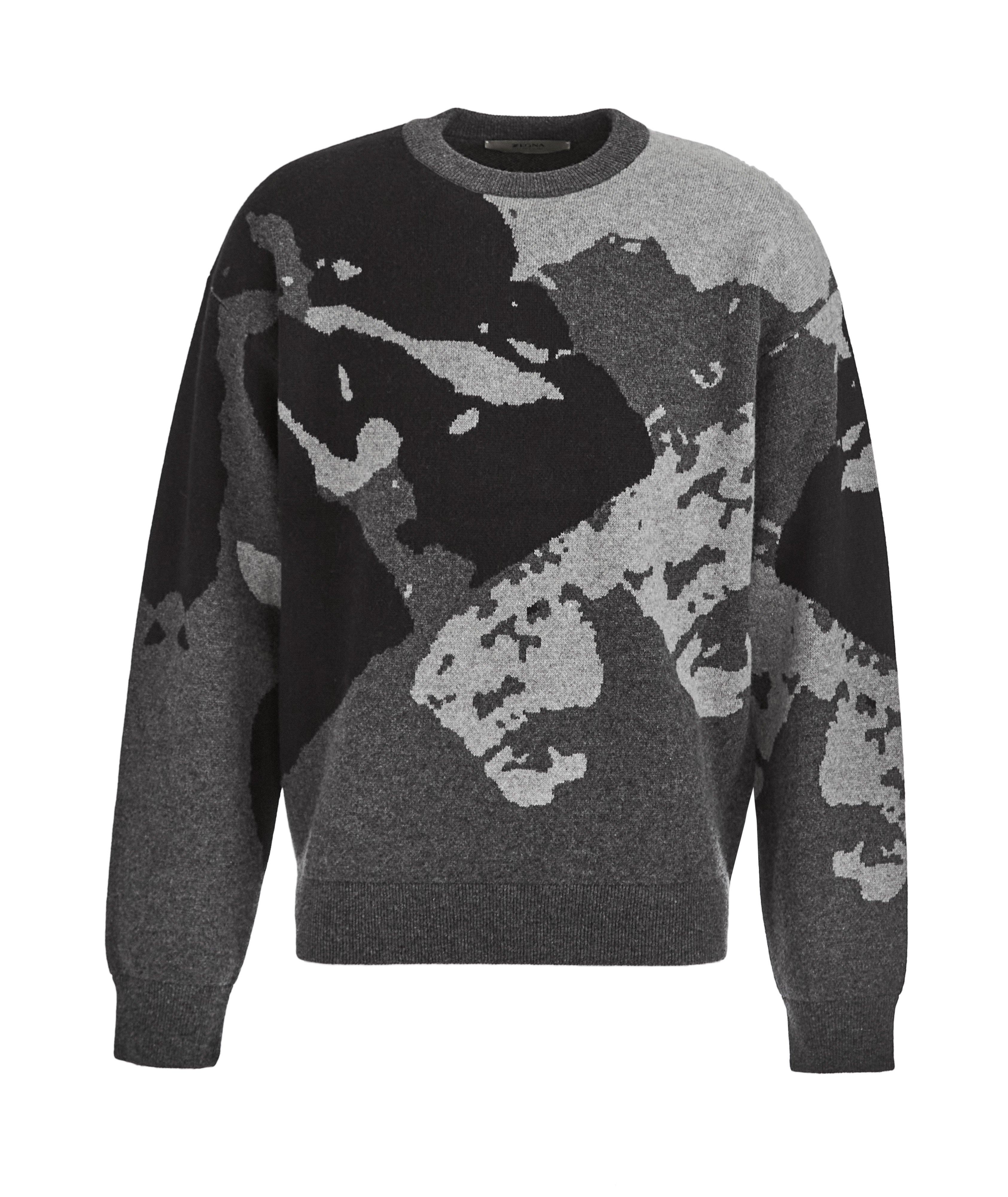 Camouflage Recycled Wool-Cashmere Sweater image 0