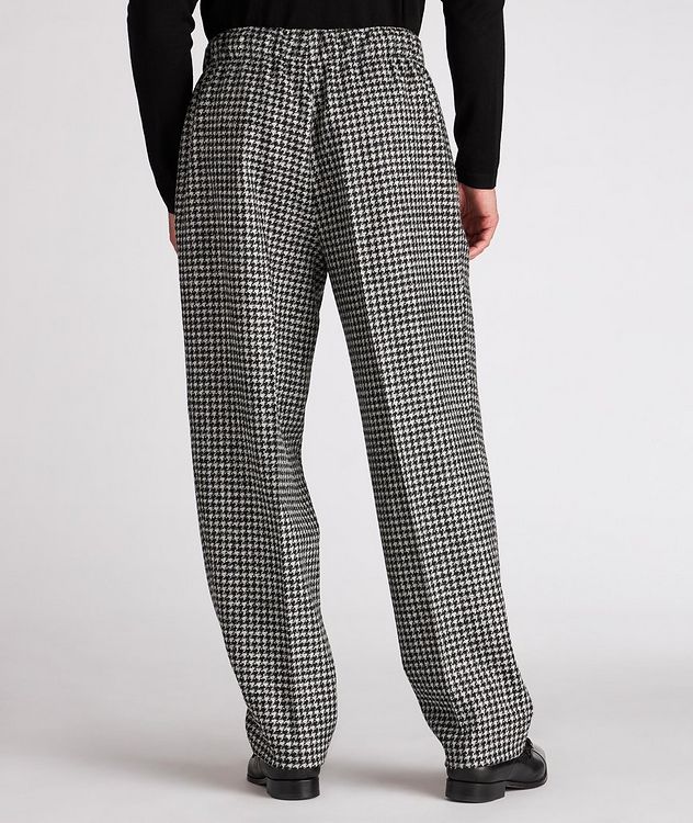 Houndstooth Wool-Alpaca Blend Dress Pants picture 3