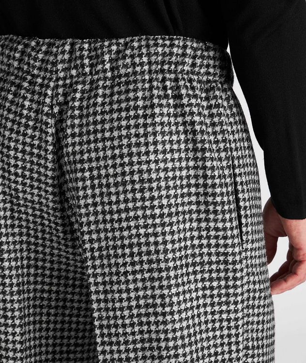 Houndstooth Wool-Alpaca Blend Dress Pants picture 4