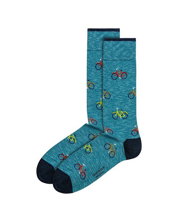 Printed Cotton-Blend Socks picture 1