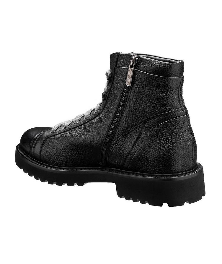 Leather Side Zipper Boots image 1