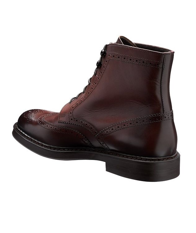Leather Wing-Tip Boots picture 2