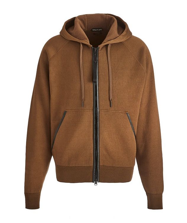 Zip-Up Cotton-Cashmere Hoodie picture 1