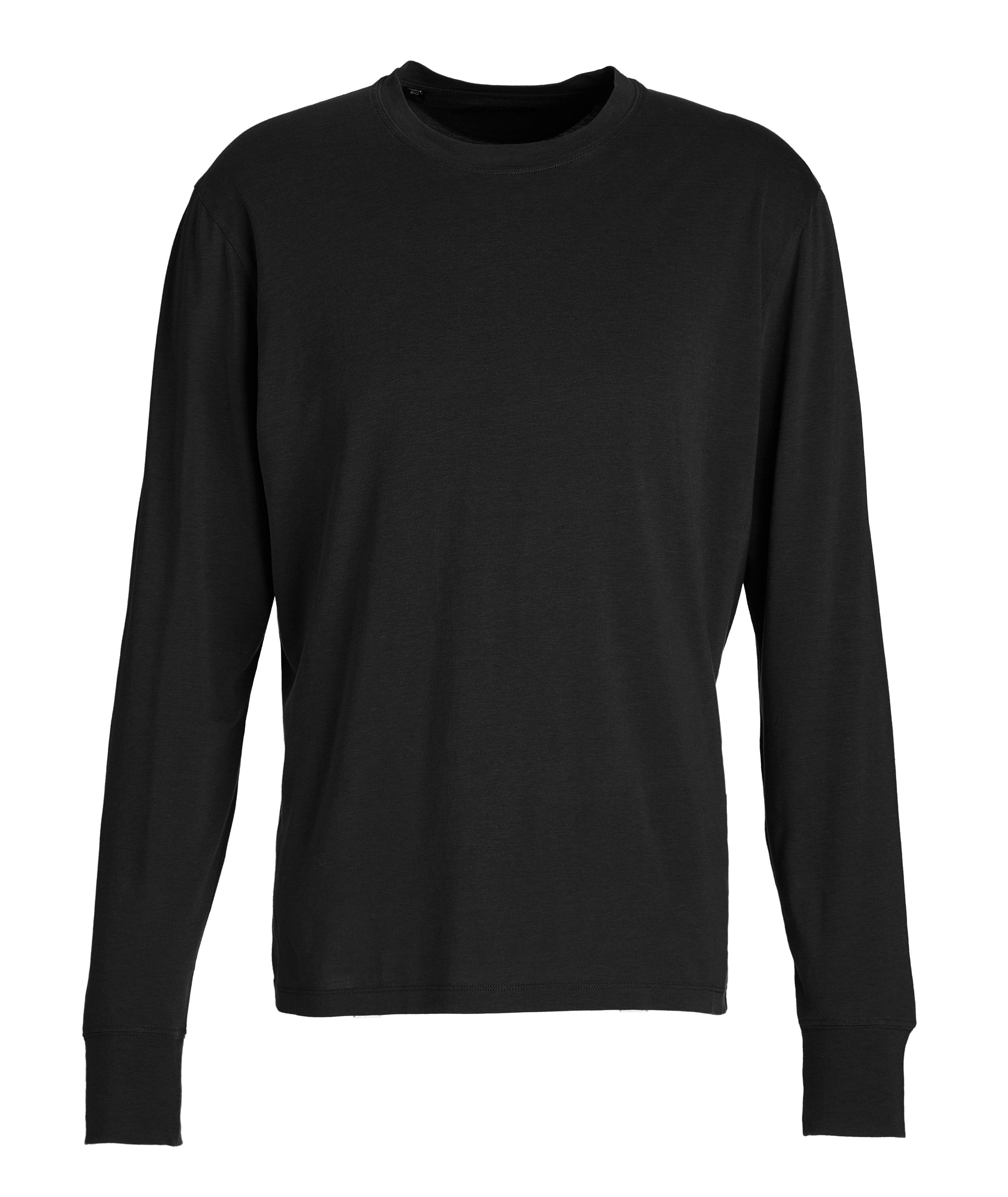 Long-Sleeve Lyocell-Cotton T-Shirt image 0
