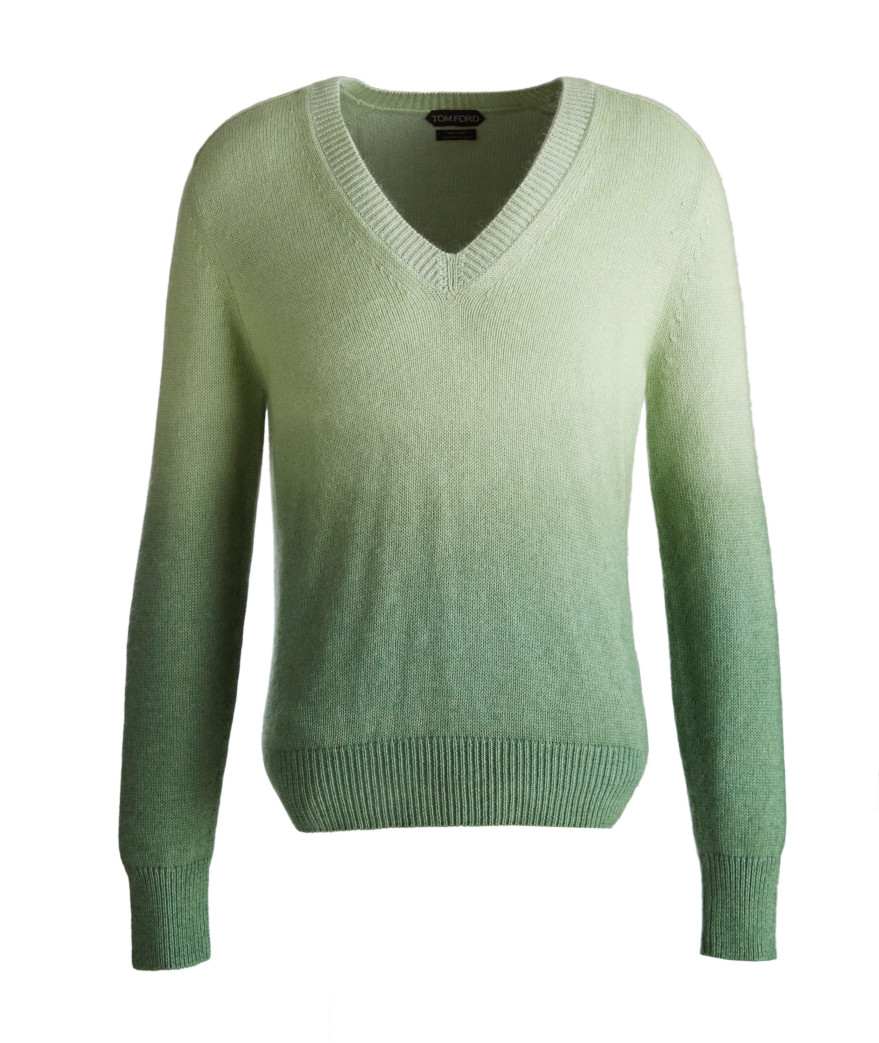 Dip-Dyed Cashmere, Mohair & Silk Sweater  image 0