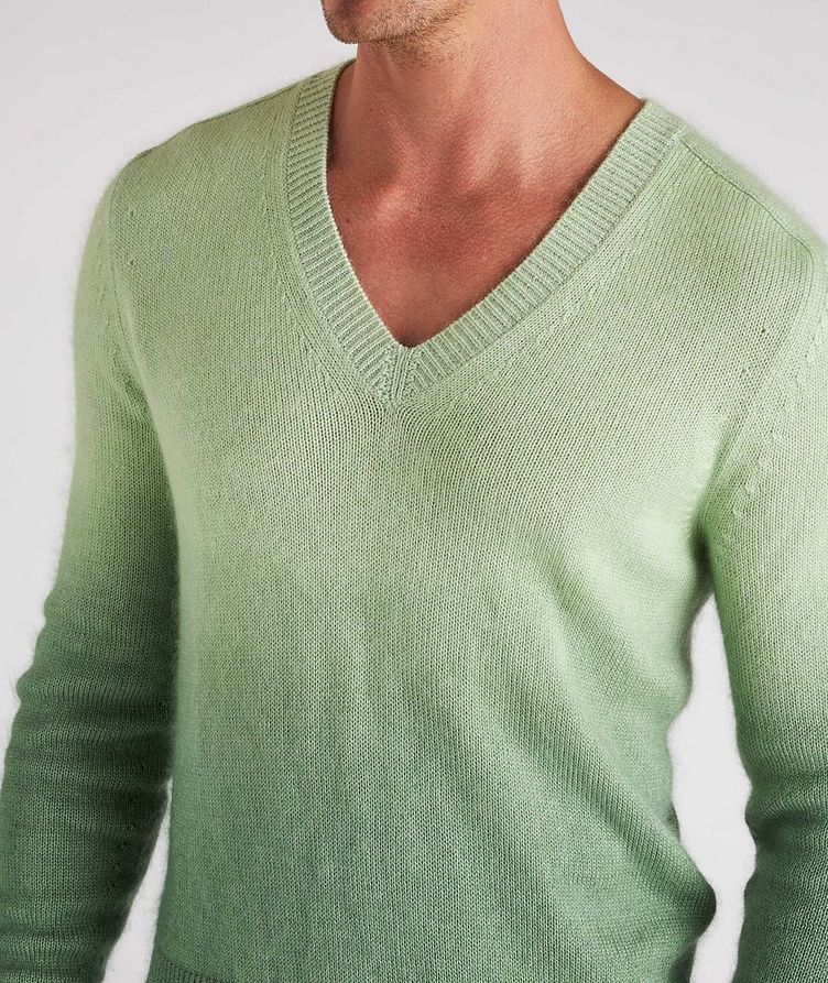 Dip-Dyed Cashmere, Mohair & Silk Sweater  image 3