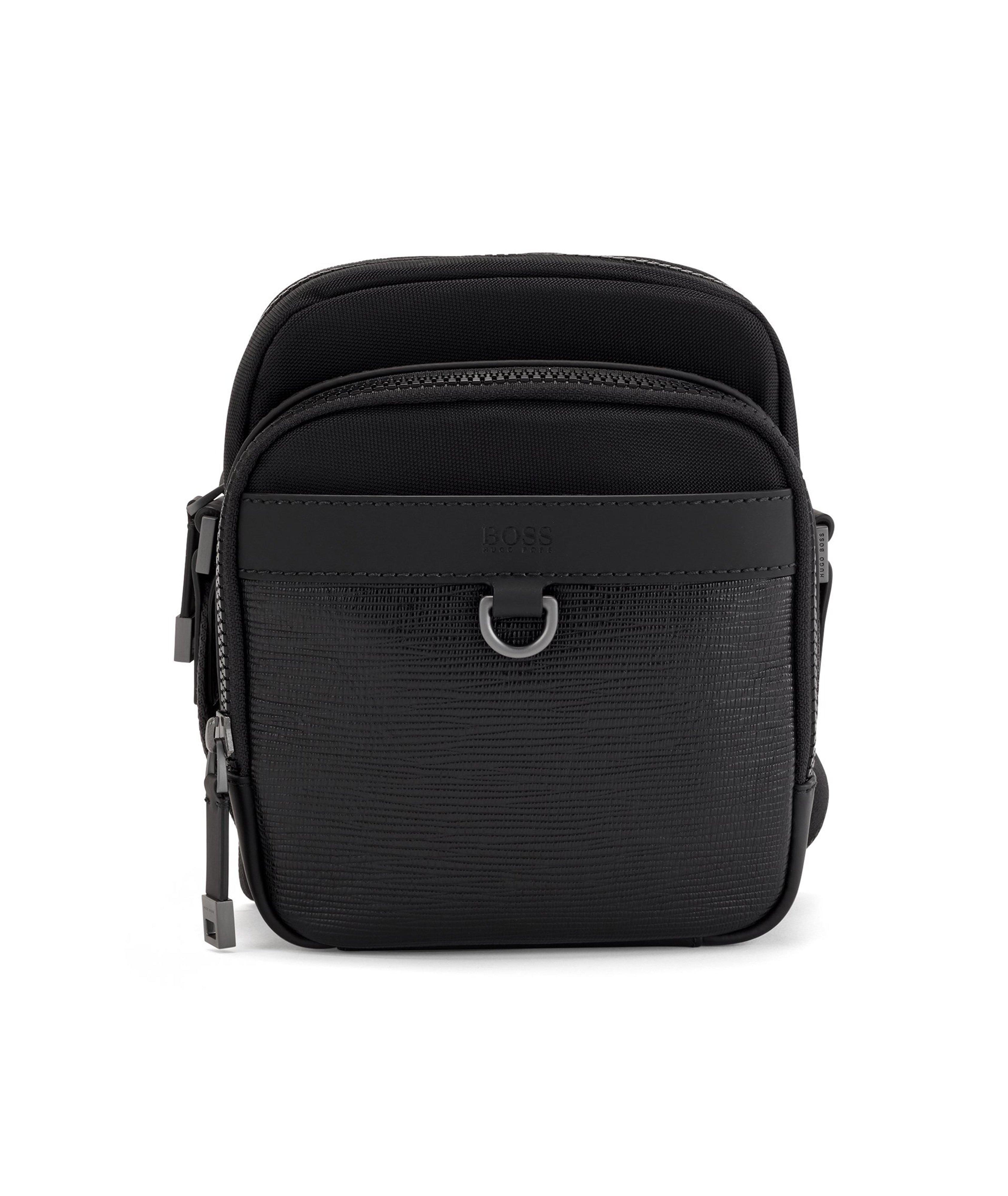 Trucker Mini Nylon and Leather Crossbody Bag image 0