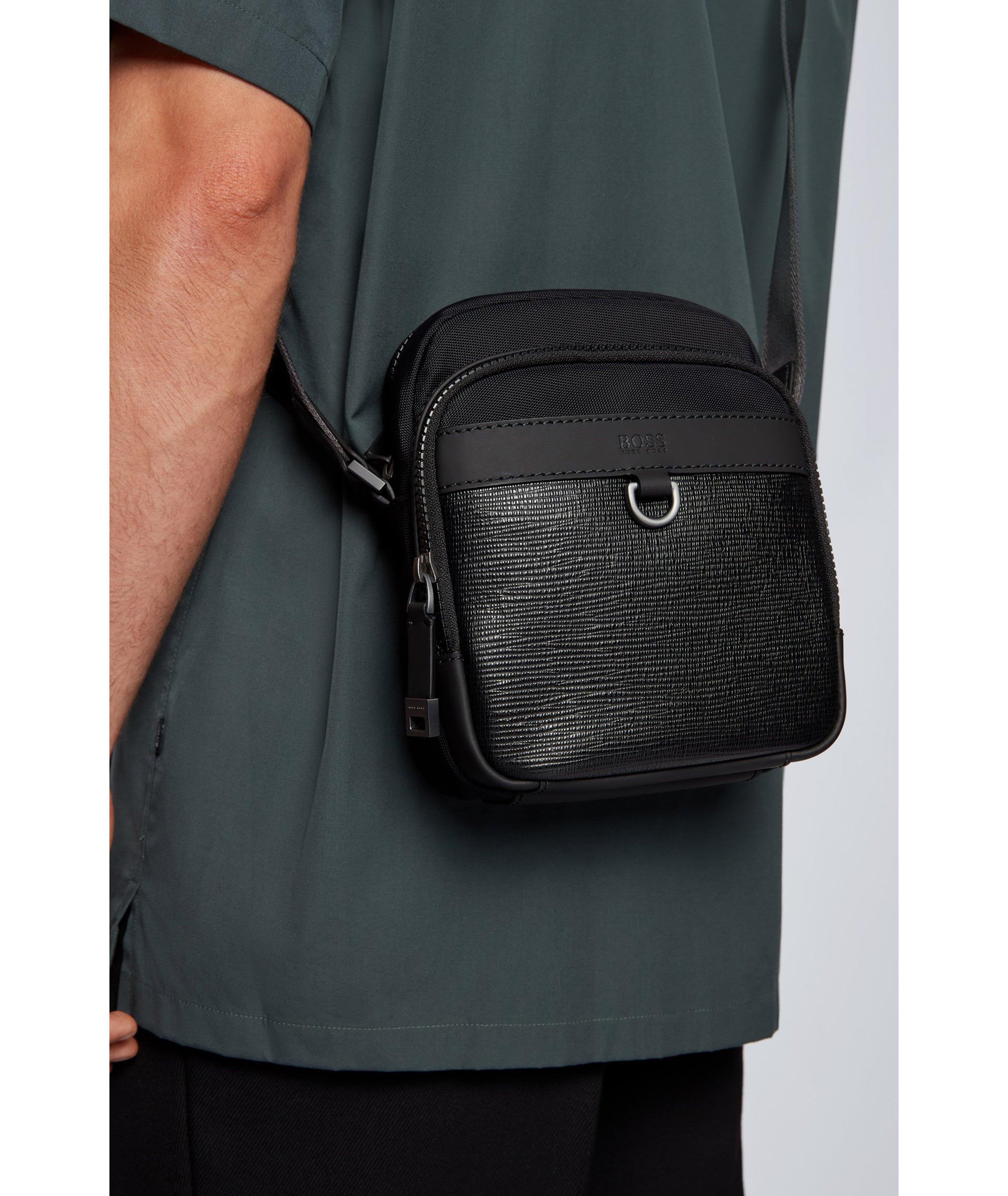 Trucker Mini Nylon and Leather Crossbody Bag image 3