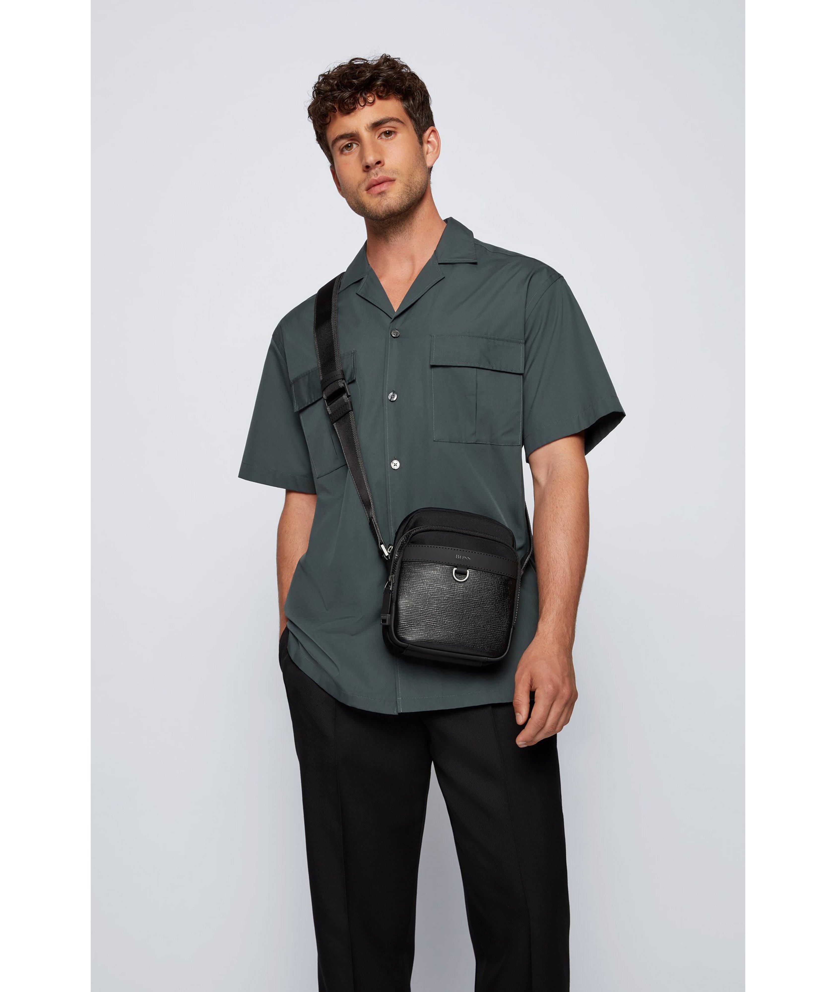 Trucker Mini Nylon and Leather Crossbody Bag image 4