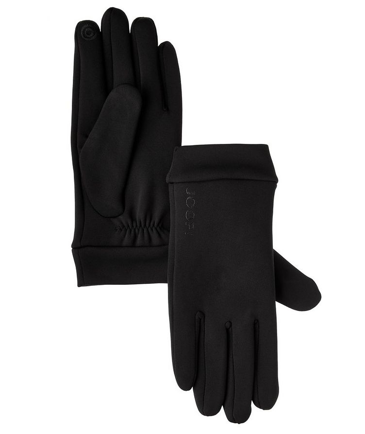 Fleece-Lined Nylon & Goatskin Gloves image 0
