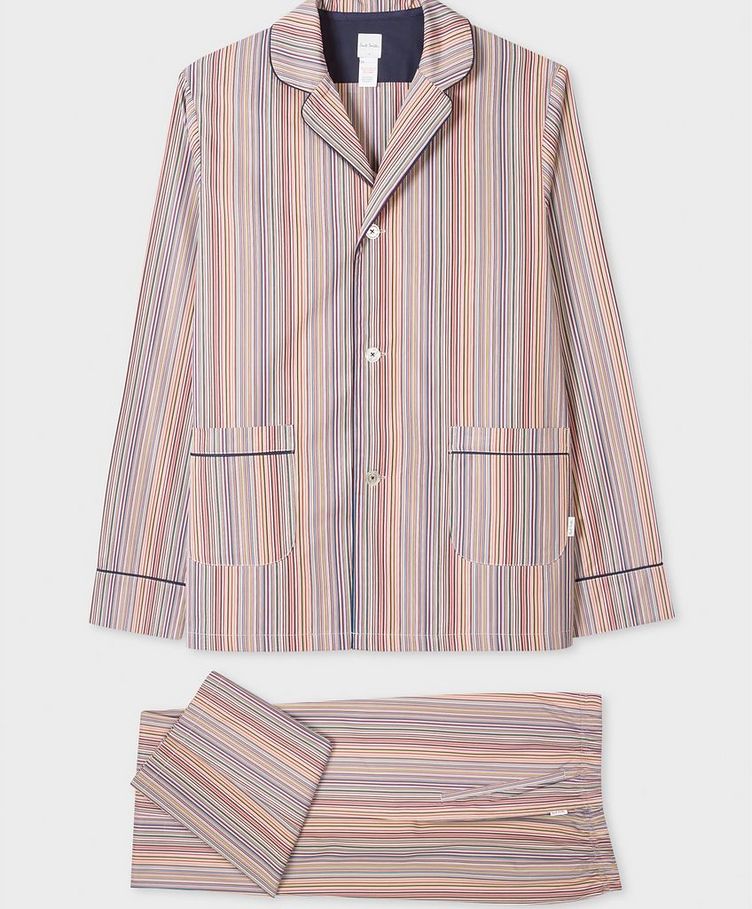 Multi-Stripe Cotton Pyjamas Box image 0