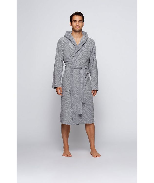 Textured Cotton Terry Robe picture 2