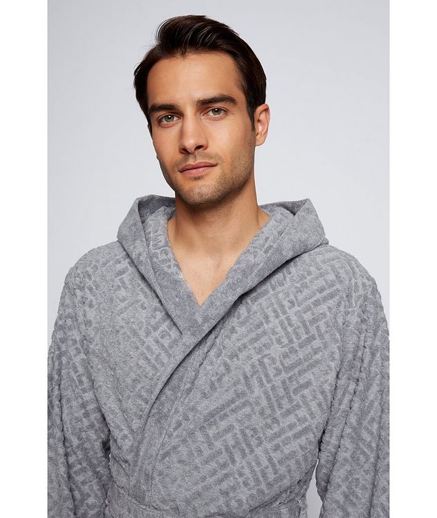 Textured Cotton Terry Robe picture 4