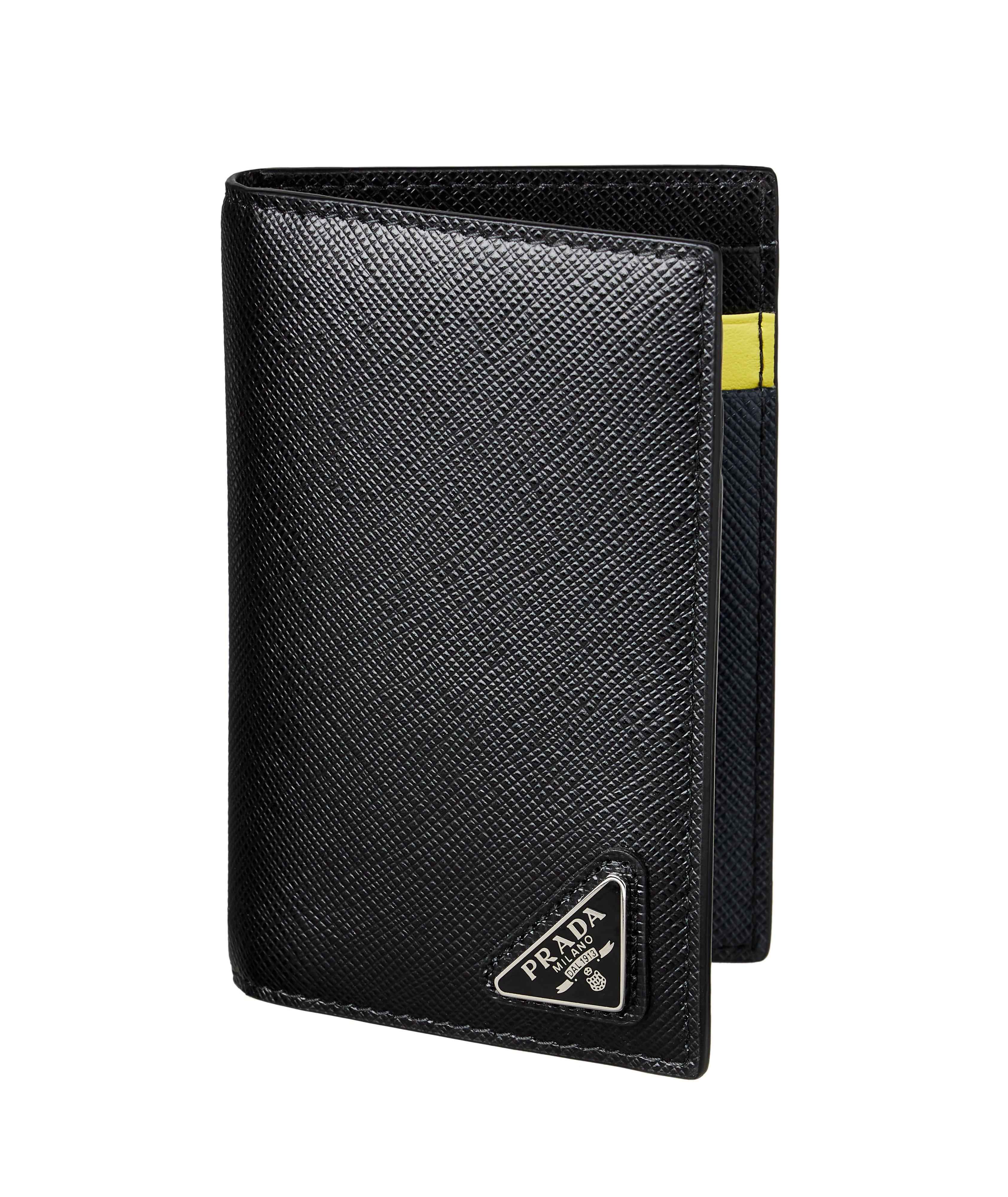 Saffiano Leather Folding Card Holder image 0