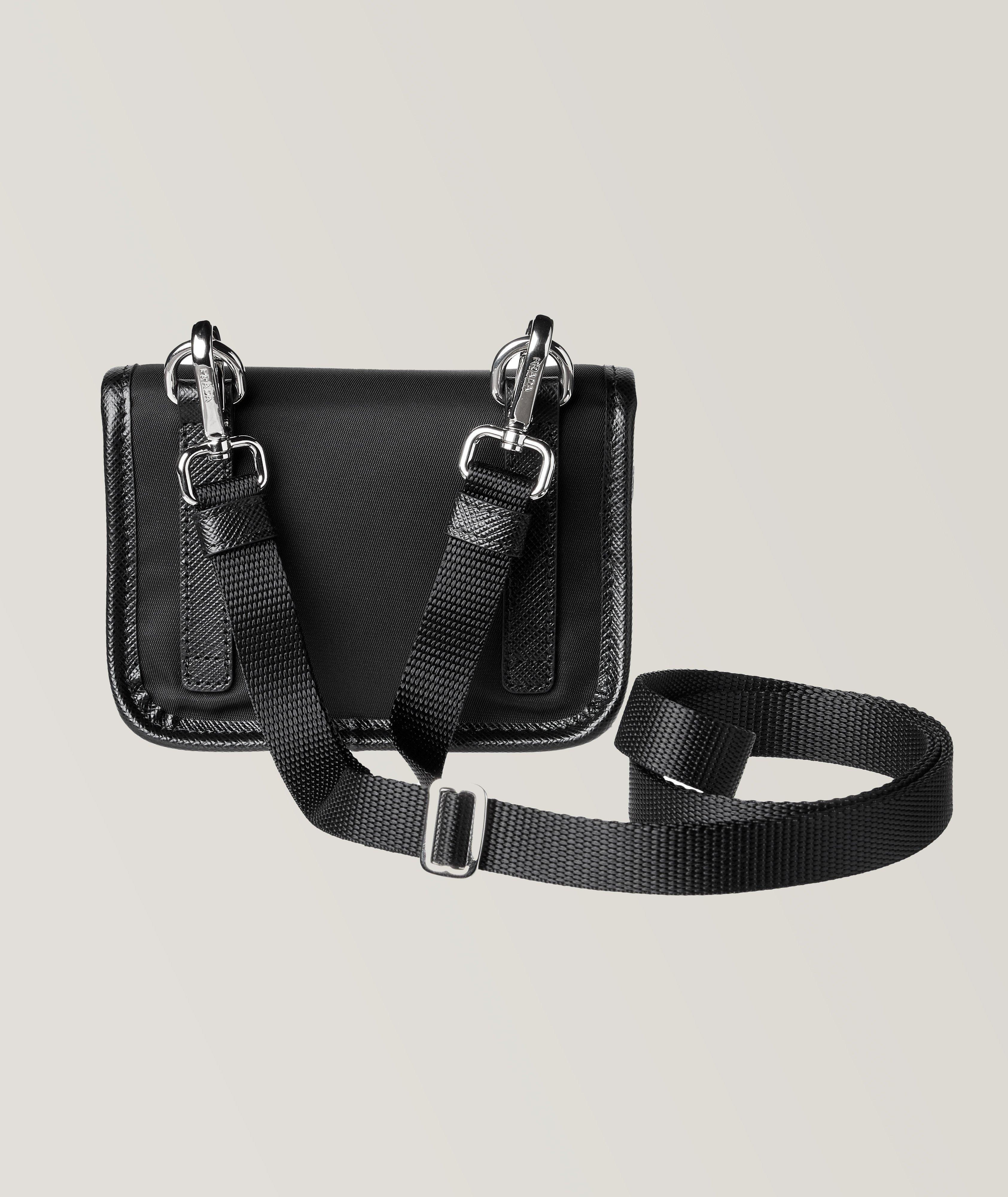 Pochette en cuir Saffiano et nylon image 1