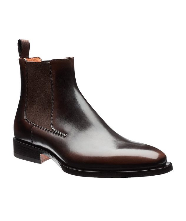 Polished Leather Chelsea Boots picture 1