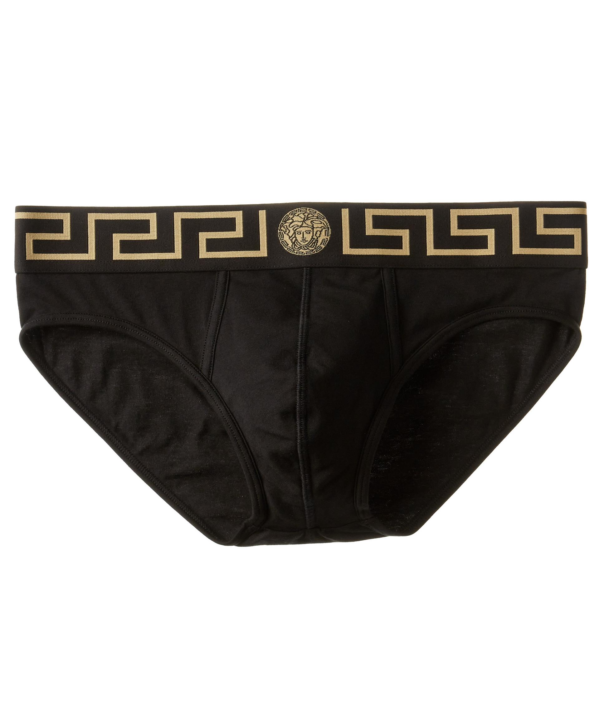 Greca Border Stretch-Cotton Briefs image 0