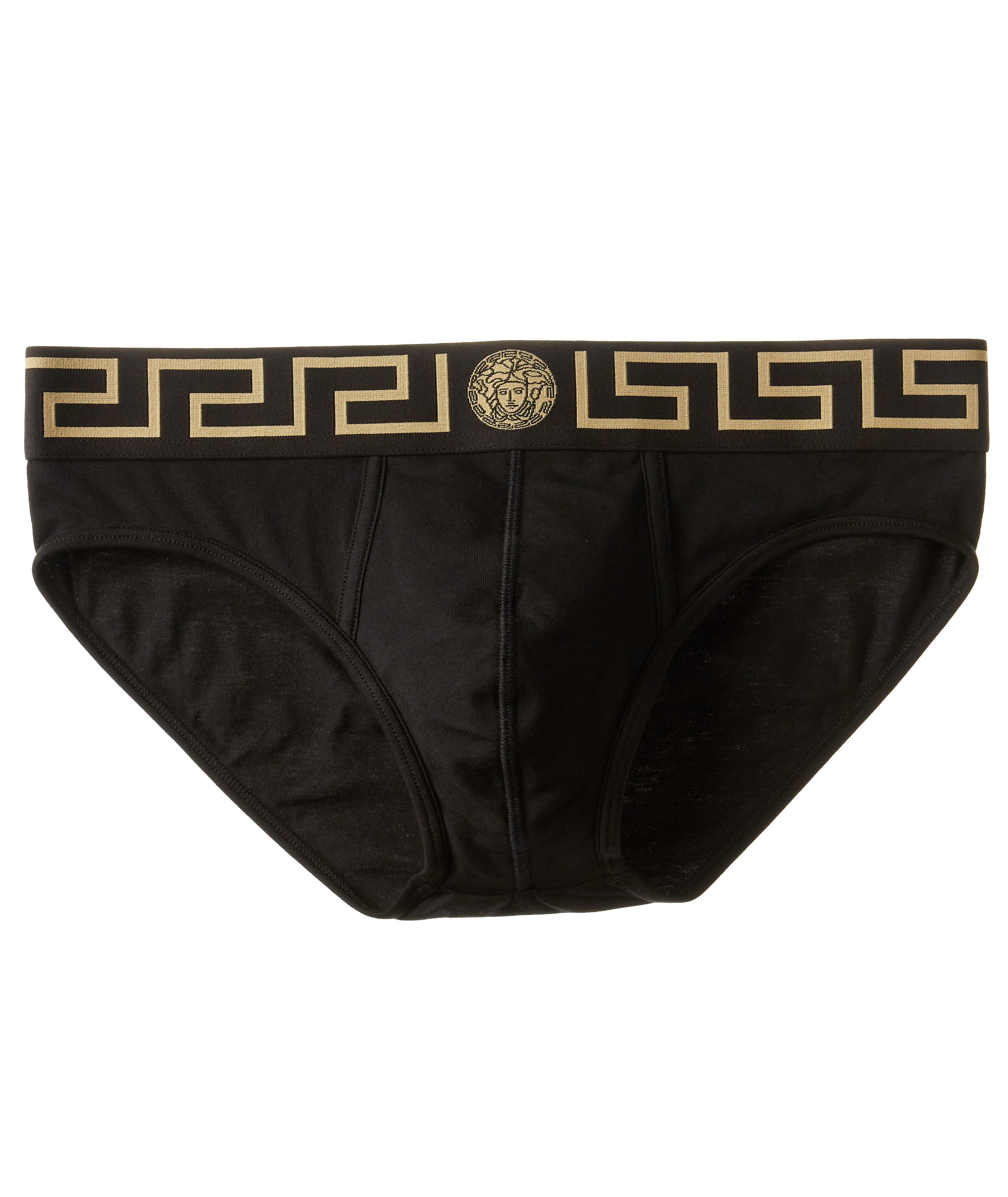 Greca Border Stretch-Cotton Briefs image 0
