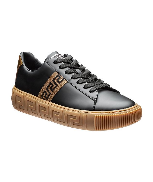 Greca Leather Sneakers picture 1