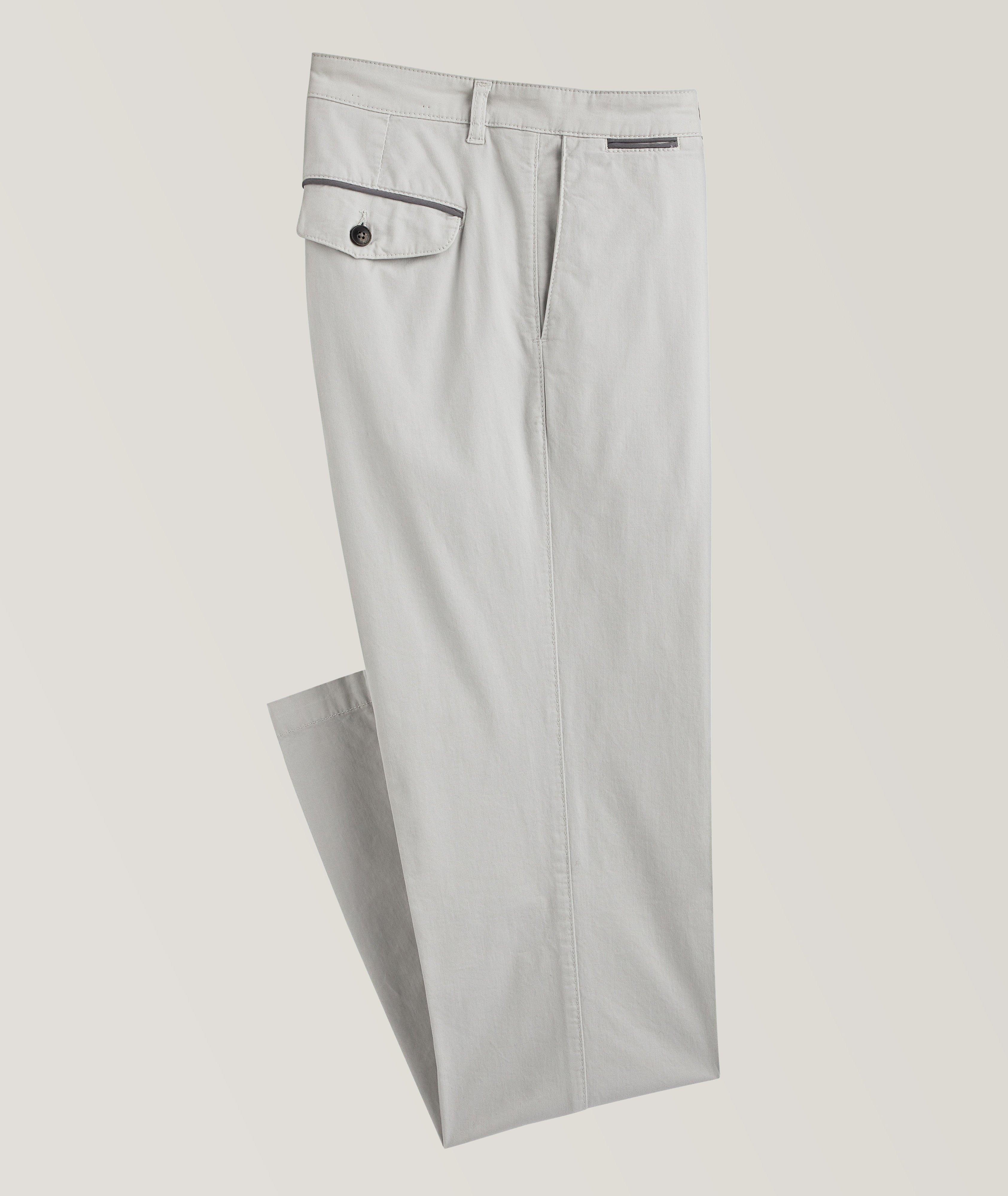 Patrick Assaraf Viscose-Blend Technical Chino Pants, Pants