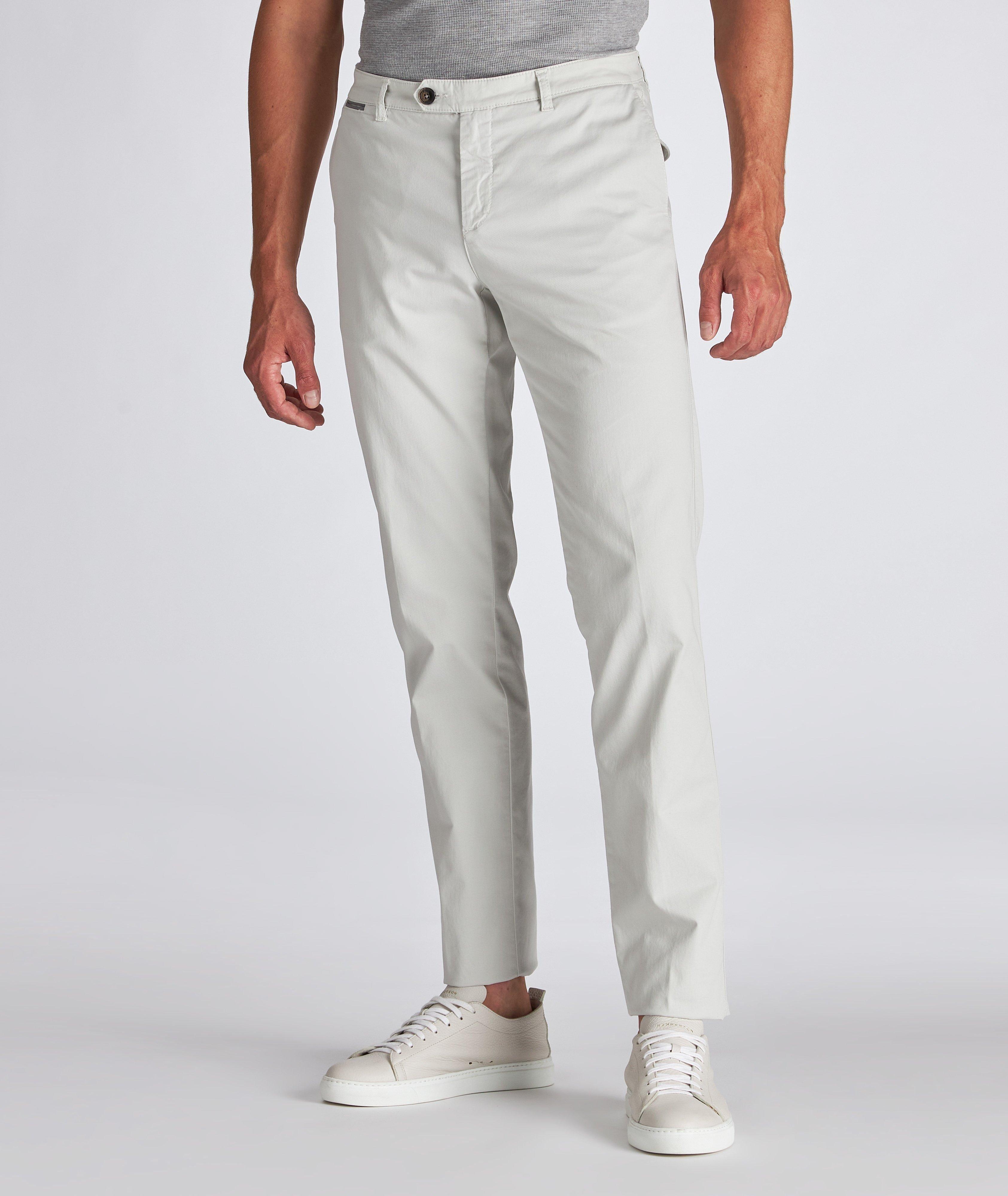 Eleventy Stretch-Cotton Chino Pants, Pants