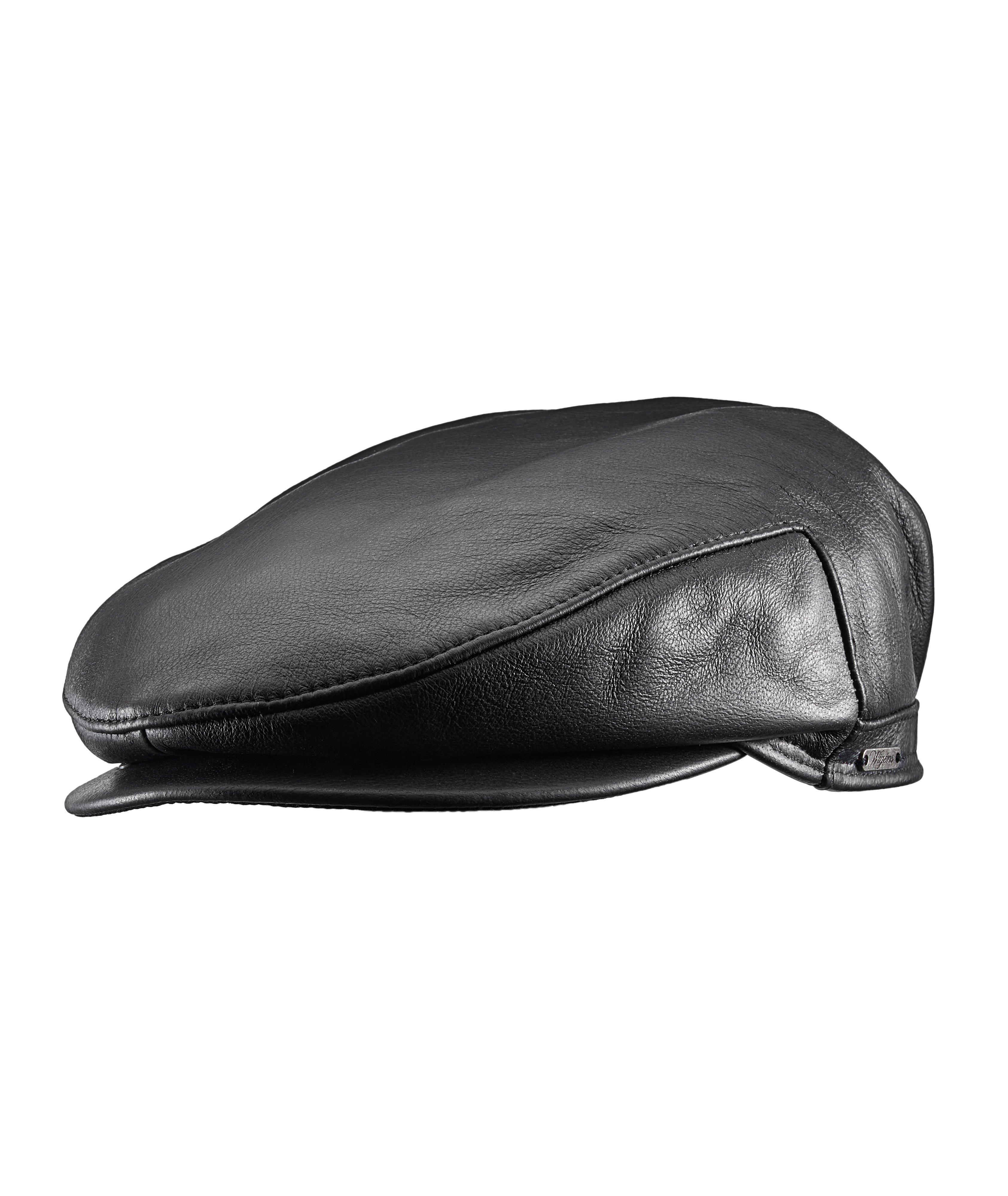 Ivy Slim Leather Driving Cap image 0