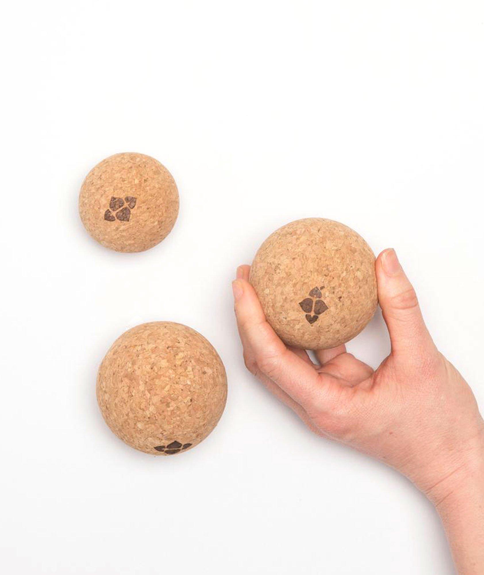 Natural Cork Massage Ball Trio image 2