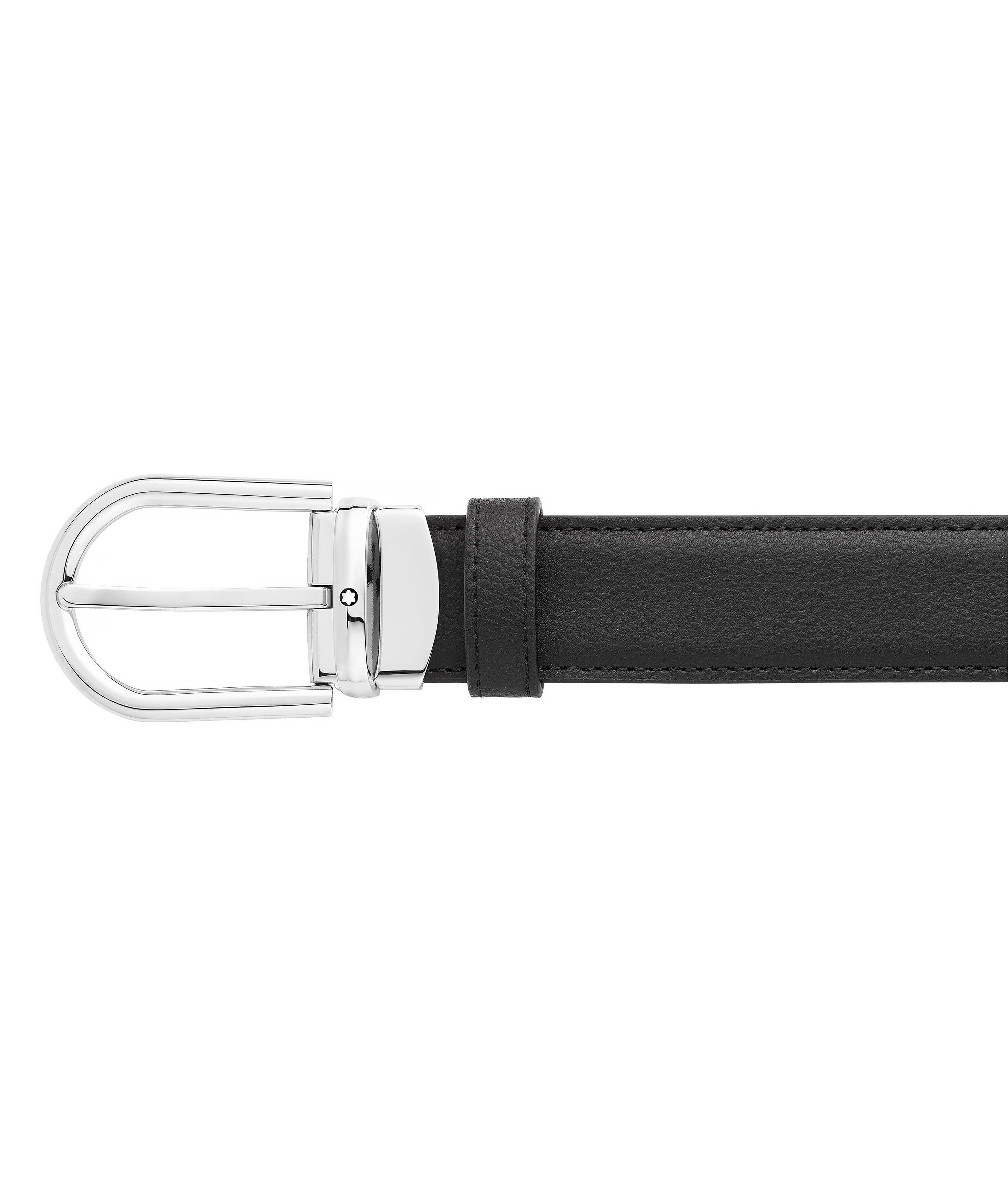 Horseshoe Buckle Leather Belt image 3