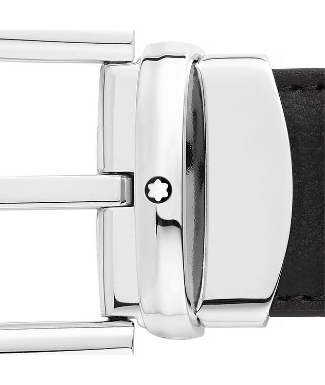 Reversible Horseshoe Buckle Leather Belt picture 3